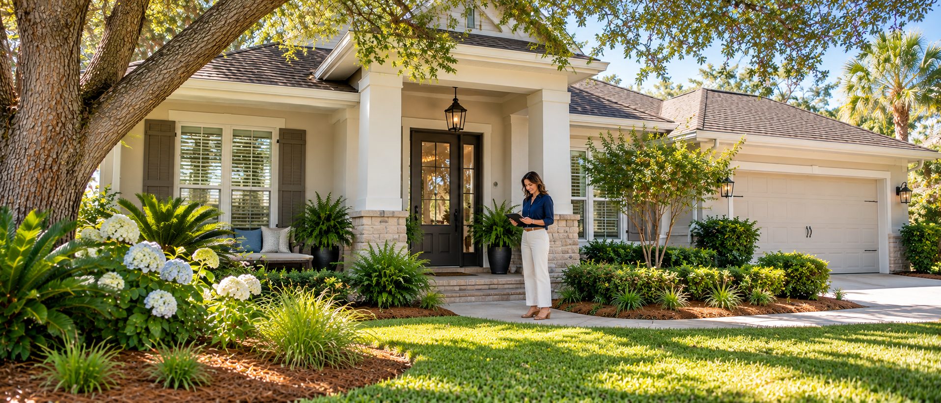 Real estate professional preparing an Emerald Coast home for sale while the owners are living out of state